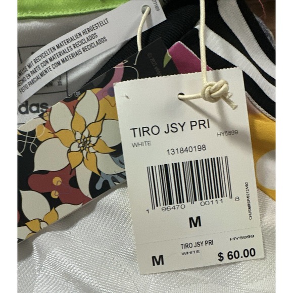 Adidas Aeroready Soccer Pride Pre-Match Jersey Slim Fit Medium White - Picture 6 of 7